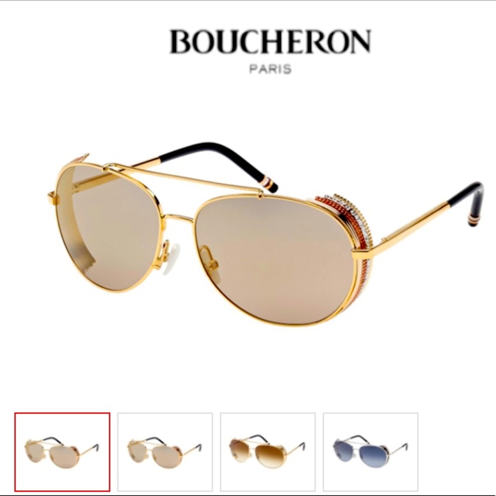 Boucheron paris gold sunglasses